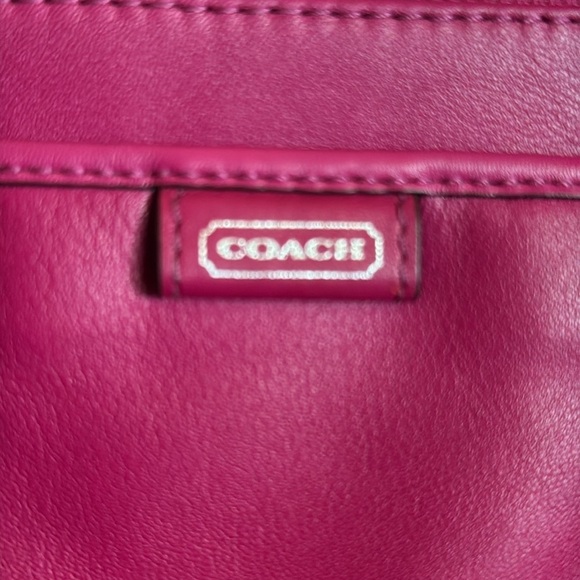 Coach Pink Leather Wristlet - Picture 2 of 4